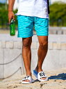 Retro Engine Retro Engine/(M)EMERALD Board Shorts アダムスジャグラー 水着・スイムグッズ 水着 グリーン【送料無料】