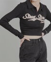 【SALE/86%OFF】HALEY PESCA HALEY PESCA/(W)ショート丈 襟付きロゴカットソー チェルカ トップス カットソー・Tシャツ ベー...