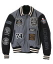 バンソン スカジャン メンズ Vanson Leathers AWARD JACKET バンソンレザーズ ジャケット・アウター スタジャン・スカジャン ブラック【送料無料】