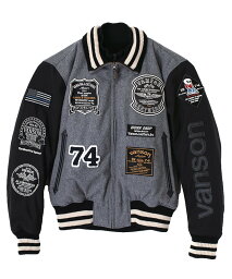 バンソン スタジャン メンズ Vanson Leathers AWARD JACKET バンソンレザーズ ジャケット・アウター スタジャン・スカジャン ブラック【送料無料】