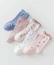 【SALE/20%OFF】aimoha - select - 【MOSOX】フリルキッズソックス5足セット アイモハ 靴下・レッグウェア 靴下