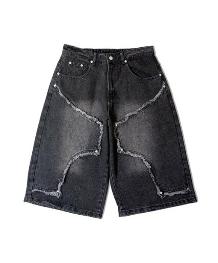 JACKROSE JE-SELECT-ダブルニーデニムショートパンツ(MENS) ジャックローズ パンツ その他のパンツ ブラック ブルー【送料無料】 JACKROSE JE-SELECT-ダブルニーデニムショートパンツ(MENS) ジャックローズ パンツ その他のパンツ ブラック ブルー【送料無料】