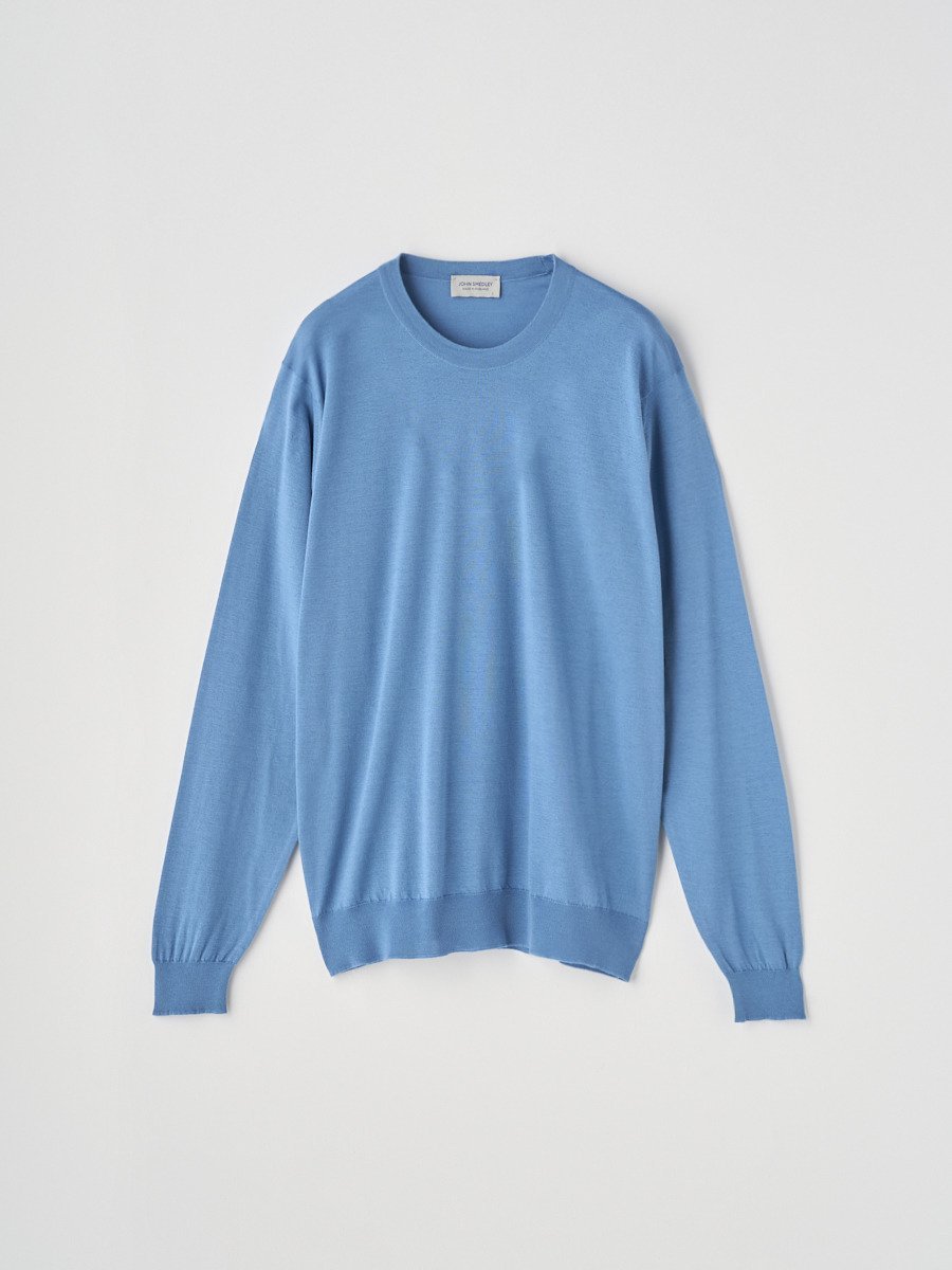 【SALE／20%OFF】JOHN SMEDLEY [Anglo Indian Gauze] クルーネック長袖ニットプルオーバー ｜ DARLEY ｜ 30G EASY FIT ジョンスメドレー トップス ニット【送料無料】