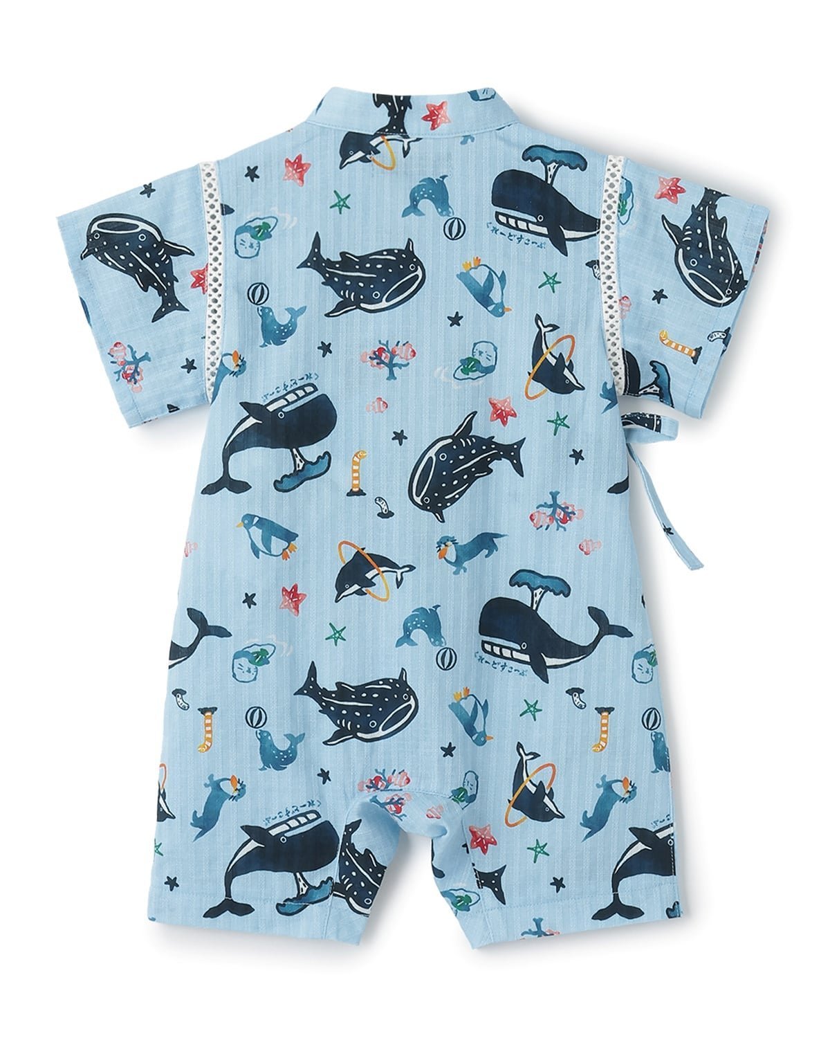 kladskap 水族館柄甚平オール【接触冷感】 ナルミヤオンライン 着物・浴衣・和装小...