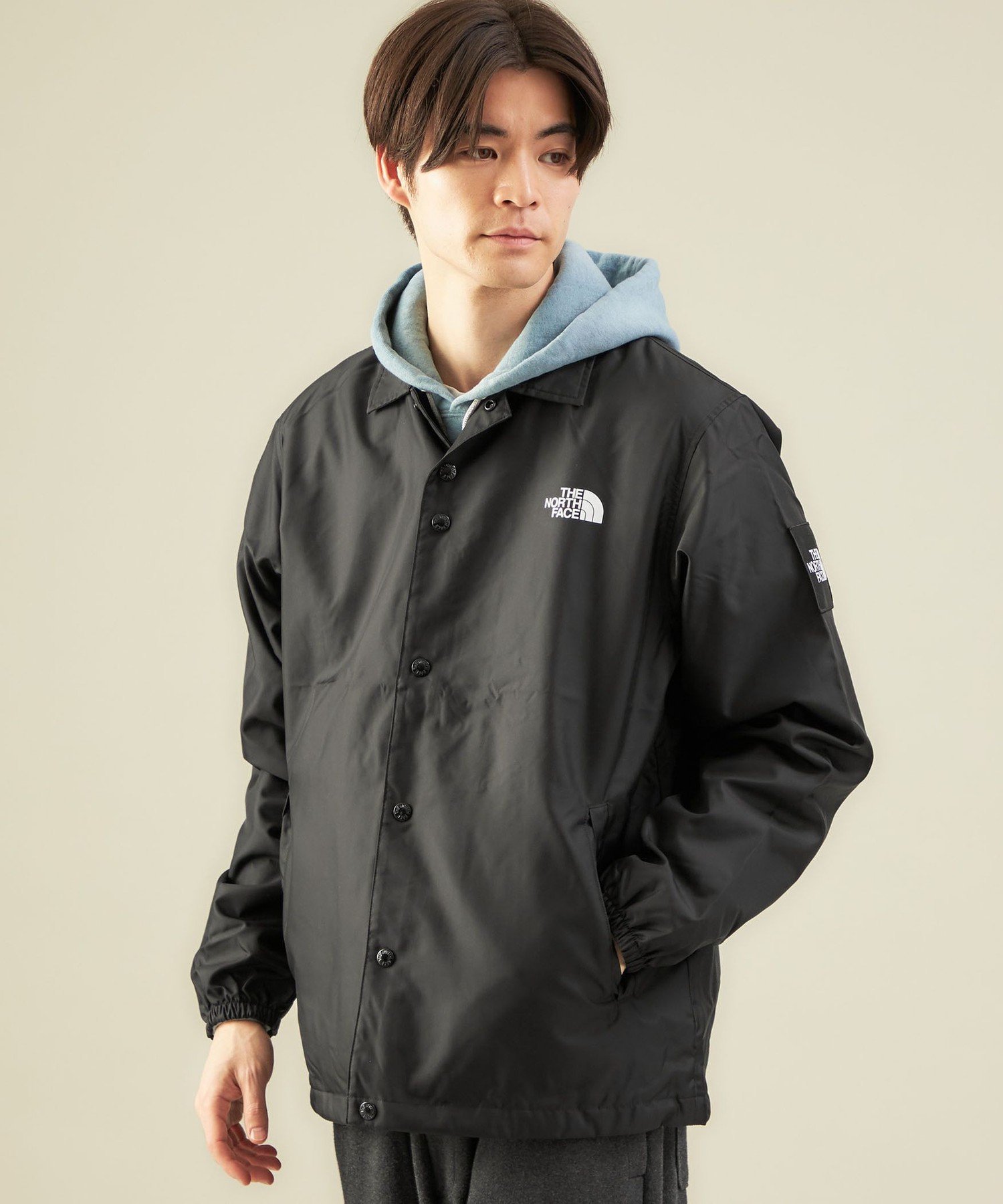 UNITED ARROWS green label relaxing ＜THE NORTH FACE(ザ ノースフェイス)＞ザ コーチジャケット ユナイテッドアローズ グリーンレーベルリラクシング ジャケット・アウター ナイロンジャケット ブラック カーキ【送料無料】