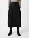 STUDIO NICHOLSON CARSON SKIRT スタジオニコルソン スカート ミディアムスカート ブラック【送料無料】