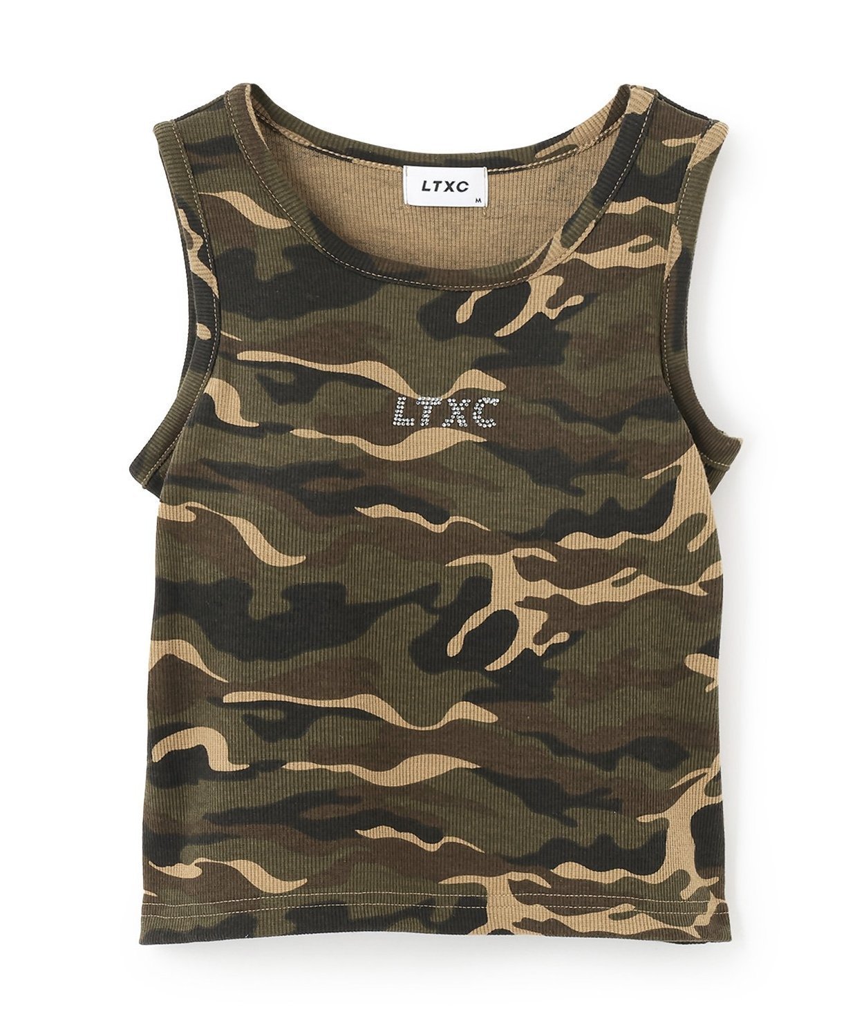 Lovetoxic 【LTXC】柄/無地アソートタンクトップ ナルミヤオンライン トップス ノースリーブ・タンクトップ ベージュ カーキグリーン