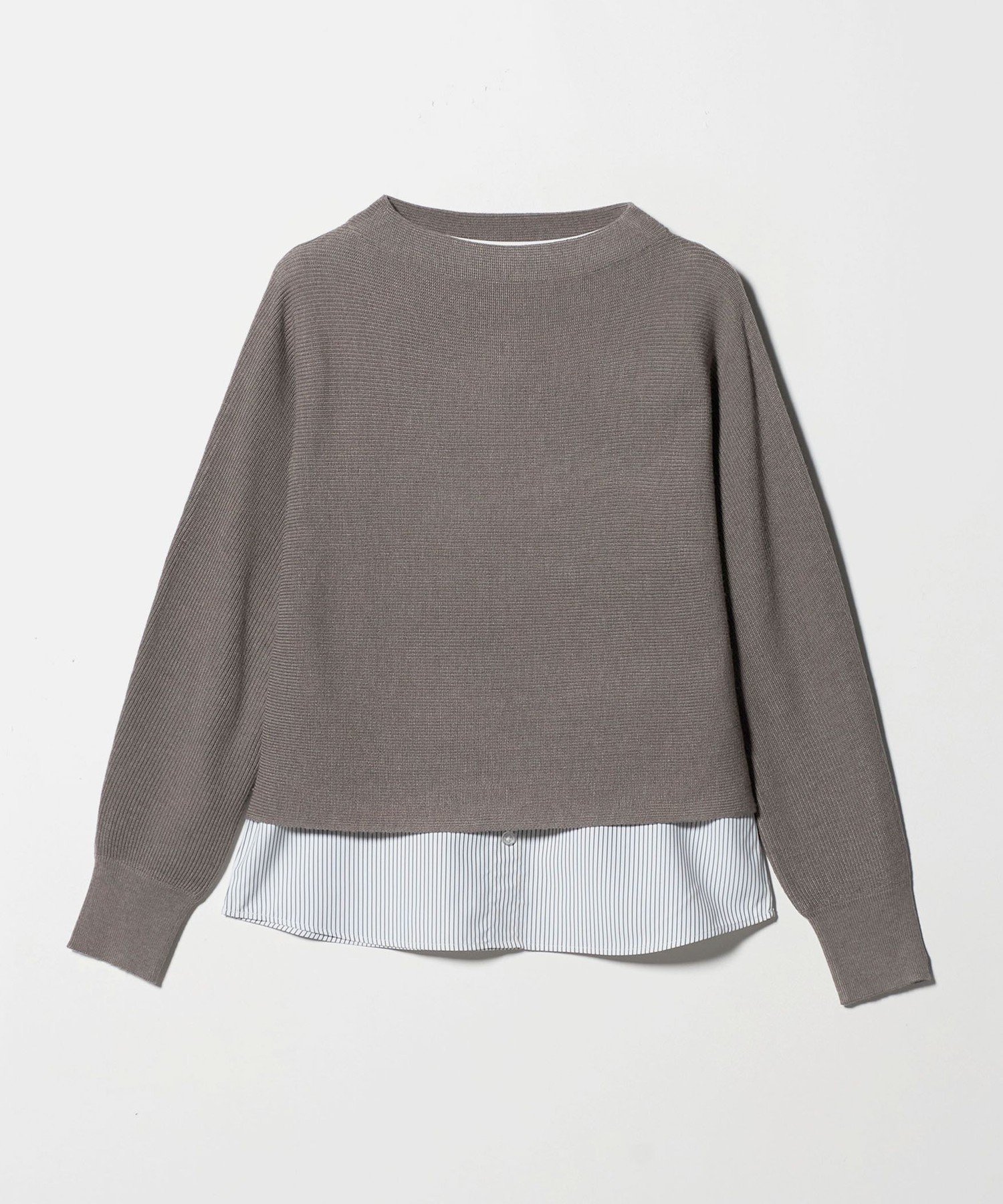 a day in the life ボトルネックニット+インナー -ウォッシャブル-＜A DAY IN THE LIFE＞ ユナイテッドアローズ アウトレット トップス ニット ネイビー グレー グリーン【送料無料】のサムネイル