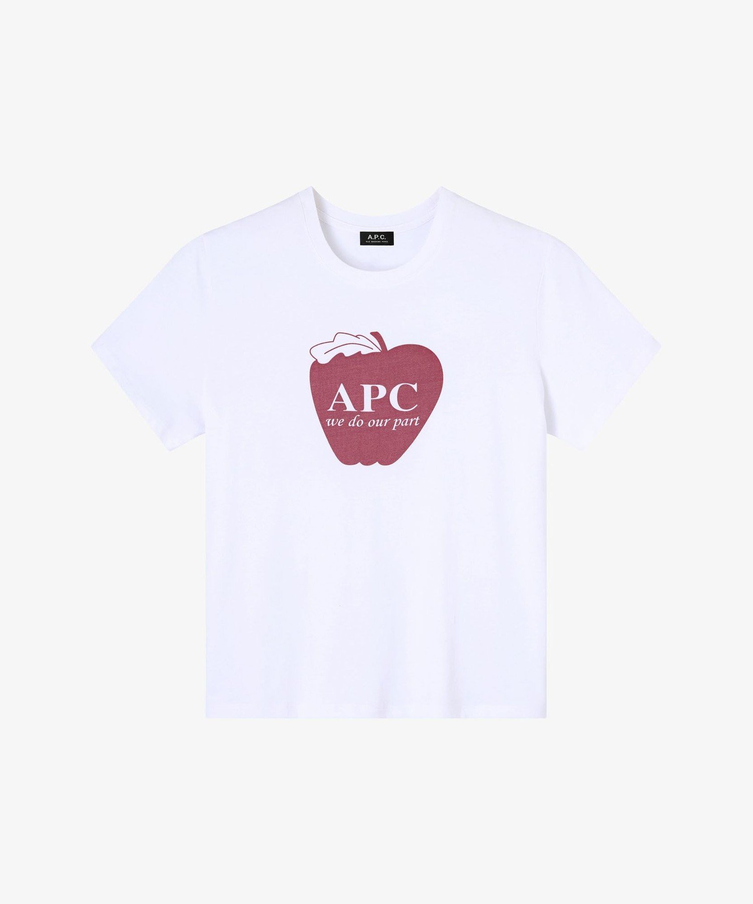 A.P.C. Pomme Tシャツ アー・ぺー・セー トップス カットソー・Tシャツ ホワイト【送料無料】