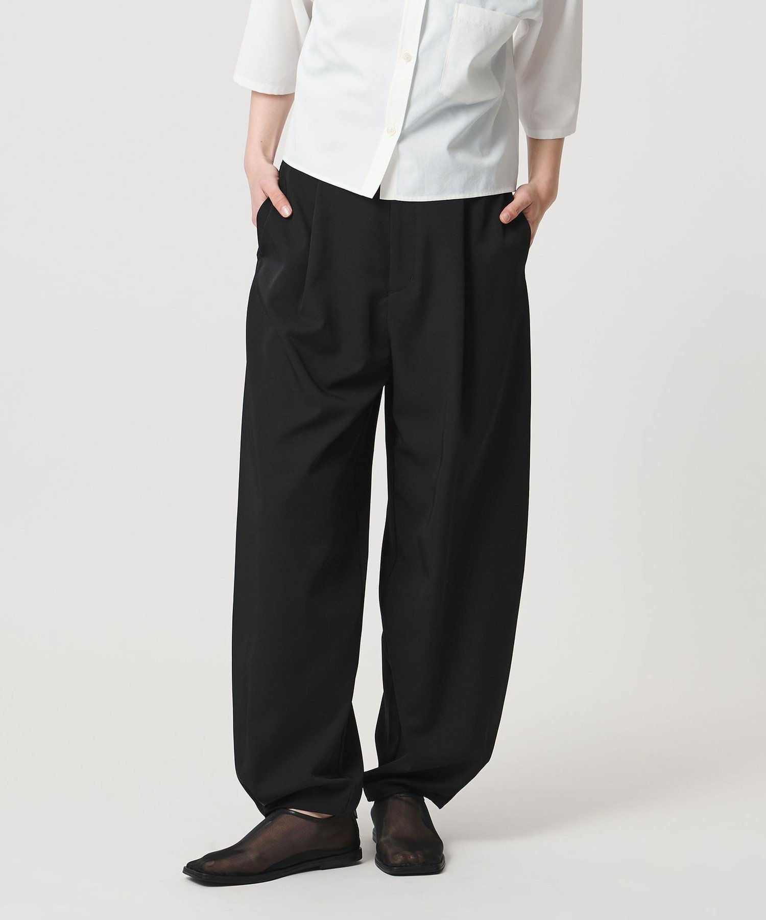 MARW UNITED ARROWS ＜MARW UNITED ARROWS＞バルーン パンツ UVカット ビューティー＆ユース　ユナイテッドアローズ パンツ その他のパンツ ブラック【送料無料】