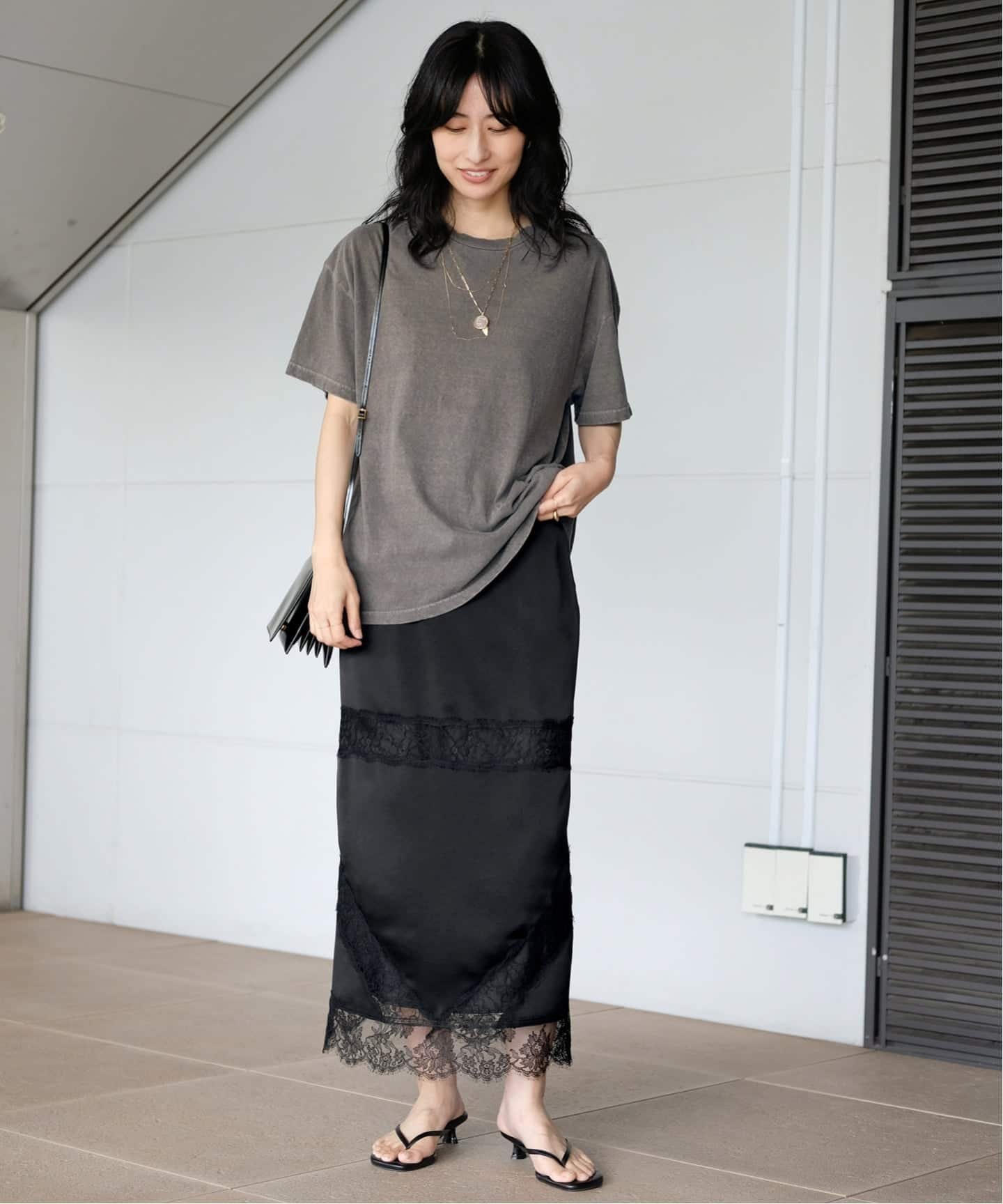 * Relax T-shirt エーピーストゥディオ トップス カットソー・Tシャツ ベージュ カーキグリーン