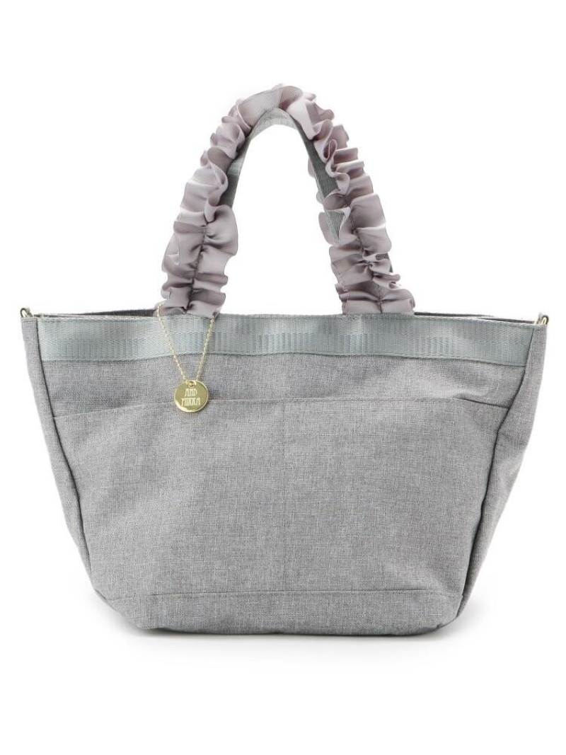 ITS' DEMO ボトルホルダー付フリルハンドルトート イッツデモ バッグ その他のバッグ グレー ピンク ブラック グリーンのサムネイル