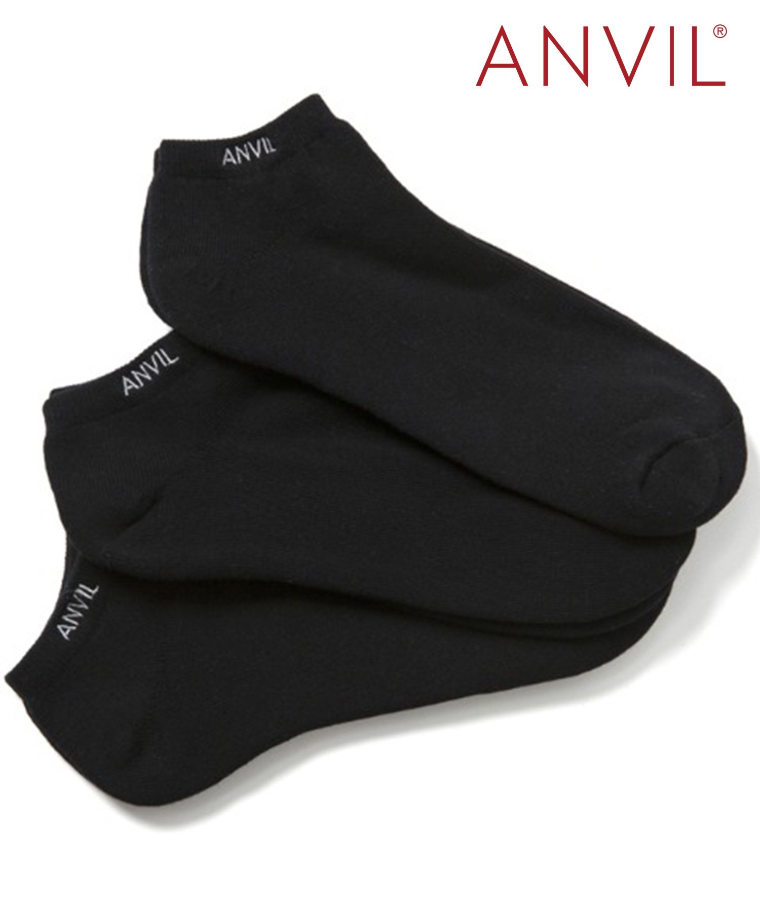 SALE15%OFFANVIL ANVIL/3ѥå 󥯥륽å 3P Ankle Socks ˡå   3­å 24SSˡ ANS030 åȥåץ֥ å  ֥å ۥ磻 ͥӡ 졼 