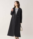 楽天Rakuten Fashion【SALE／80％OFF】UNTITLED 【華やか着映える】リネン混 クラシカルガウンコート アンタイトル ジャケット・アウター その他のジャケット・アウター ブラック グリーン ベージュ【送料無料】