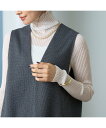 Rouge vif la cle バンビーウールシアーリブハイネックニット ルージュ・ヴィフ ラクレ トップス ニット ホワイト【送料無料】