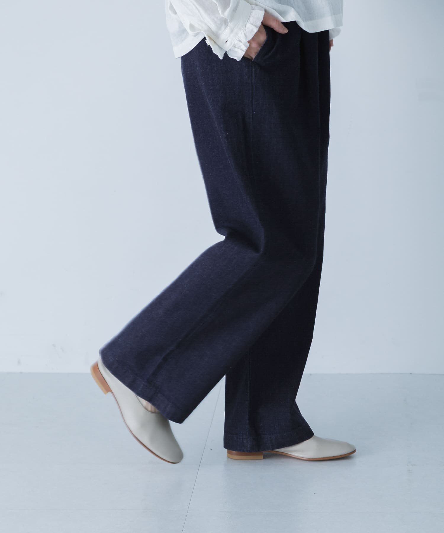 かぐれ デニムイージーパンツ カグレ パンツ その他のパンツ