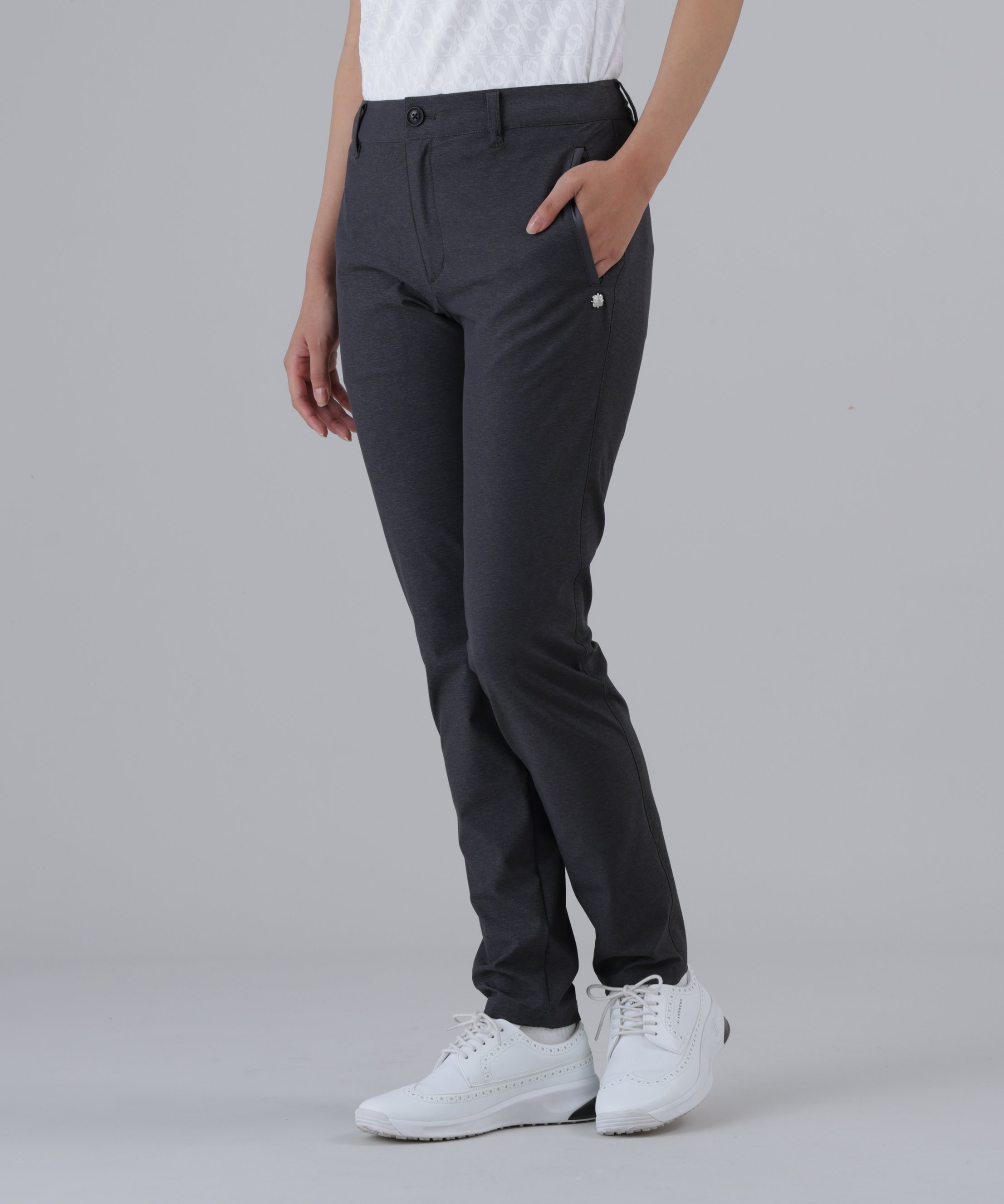 St ANDREWS ナイロンタフタパンツ (WOMENS) セントアンドリュース パンツ その他のパンツ グレー ブラック