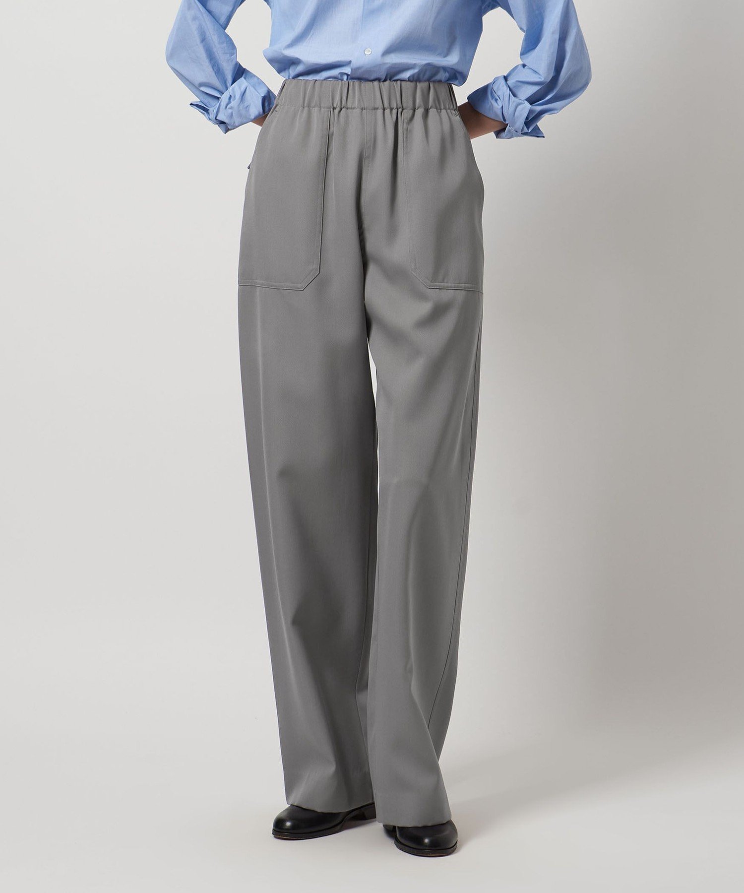 ＜LOEFF＞ギャバジン ファティーグ パンツ ユナイテッドアローズ アウトレット パンツ その他のパンツ グレー ブラック