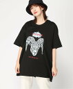 FUNKY FRUIT FUNKYFRUIT/(U) sheepビッグTシャツ ファンキーフルーツ トップス カットソー・Tシャツ ブラック ホワイト