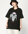 FUNKY FRUIT FUNKYFRUIT/(U)[ utopia ] sheepビッグTシャツ ファンキーフルーツ トップス カットソー・Tシャツ ブラック ホワイト【送料無料】