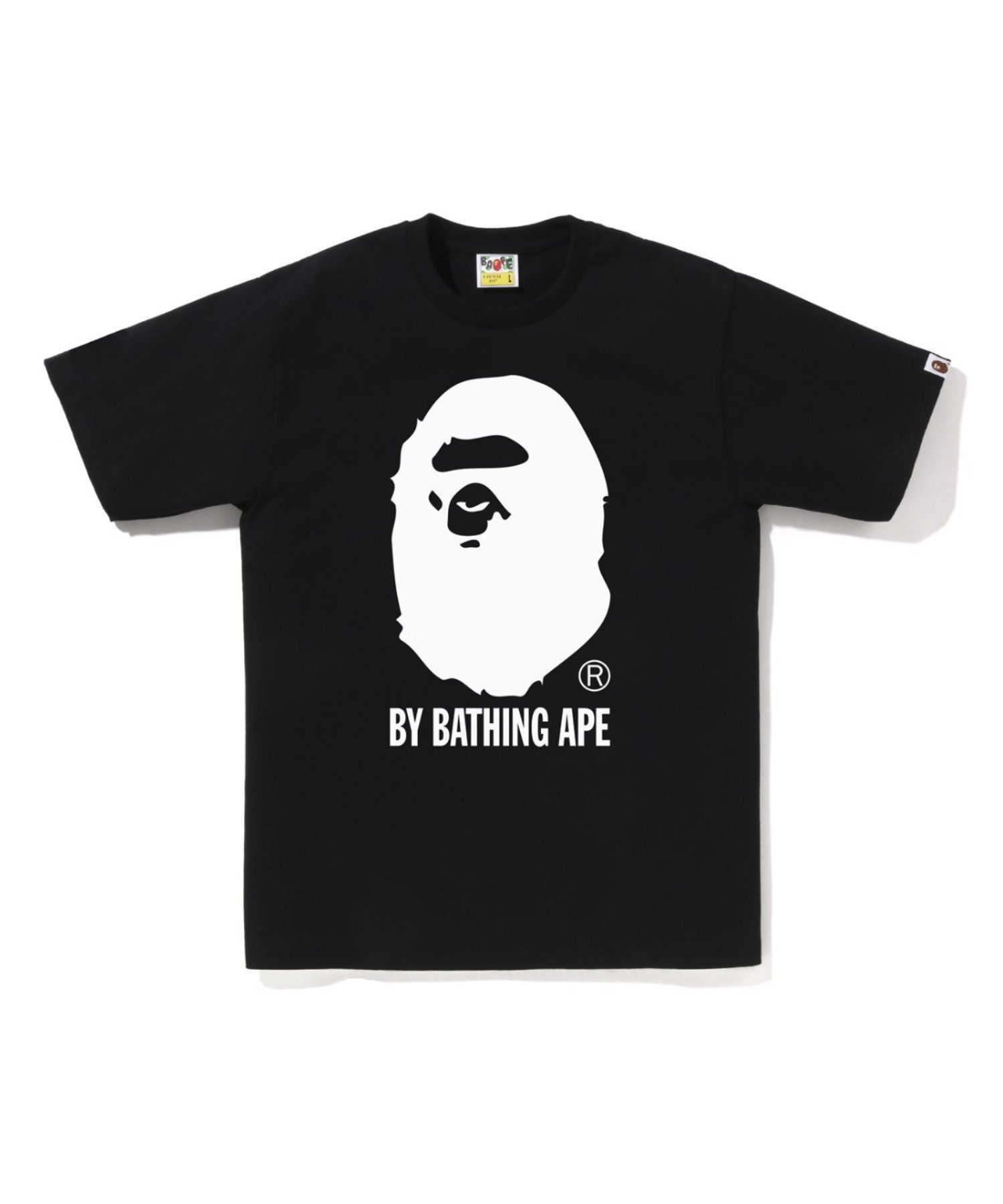 A BATHING APE BICOLOR BY BATHING APE TEE -ONLINE EXCLUSIVE- ア ベイシング エイプ トップス カットソー・Tシャツ ブラック グレー ネイビー レッド ホワイト