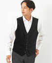 【SALE/70%OFF】UNITED ARROWS green label relaxing ブラック ベルベット 5B ベスト ユナイテッドアローズ アウト...