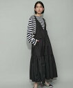 ADAM ET ROPE' FEMME 【WEB限定】・【定番人気】オーバーオールジャンバースカート アダムエロペ ワンピース・ドレス ジャンパースカート グレ...