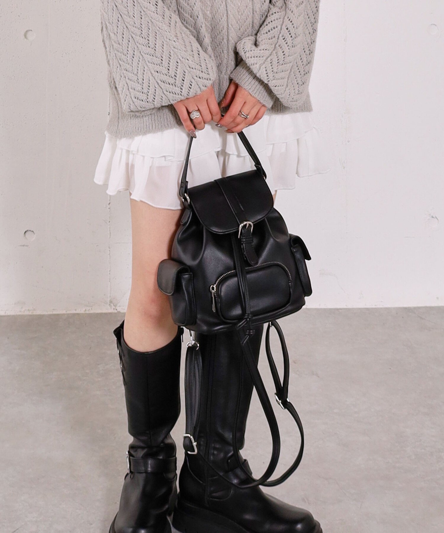 【SALE／50%OFF】archives 2WAYミニリュック アルシーヴ バッグ その他のバッグ ブラウン ブラック