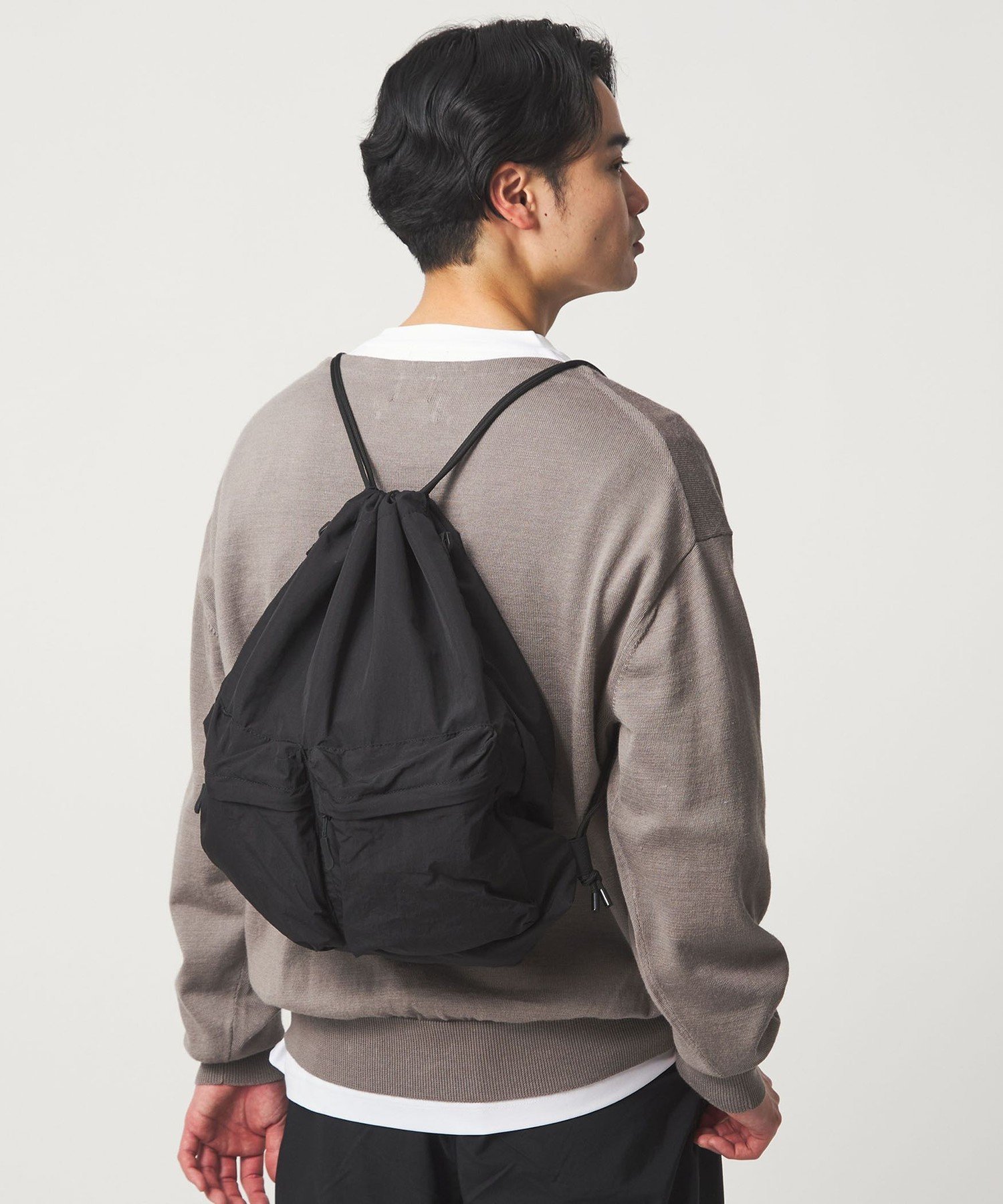 【SALE／10%OFF】UNITED ARROWS green label relaxing 【別注】＜fellowww＞GLR 2WAY ナップサック ショルダーバッグ ユナイテッドアローズ グリーンレーベルリラクシング バッグ ショルダーバッグ ホワイト ブラック【送料無料】