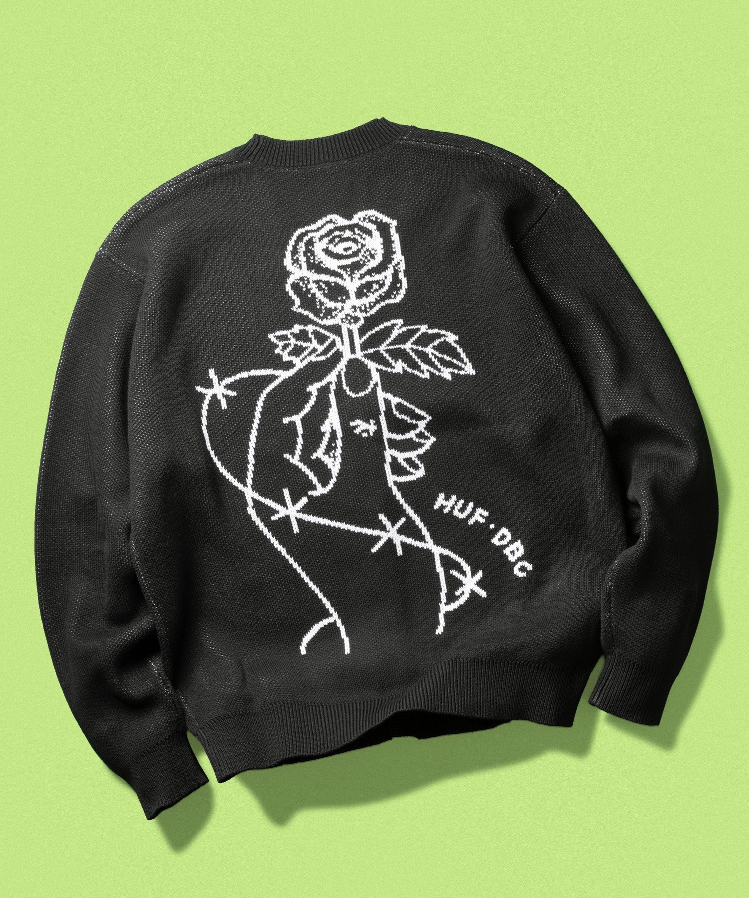 HUF ROSE CARDIGAN / HUF ハフ カーディガン ニット ハフ トップス カーディガン ブラック【送料無料】