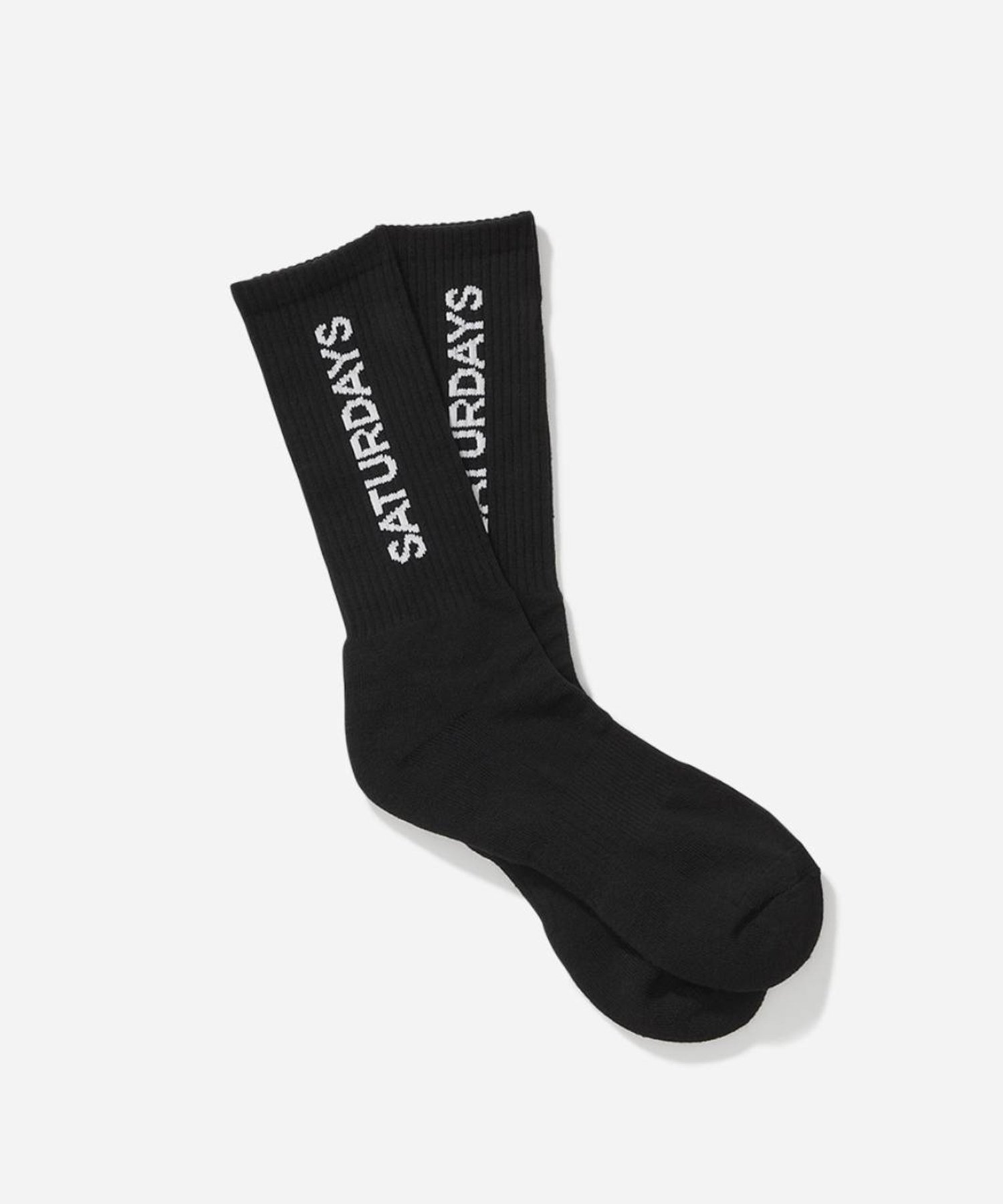 Saturdays NYC Logo Sock サタデーズ　ニューヨークシティ 靴下・レッグウェア 靴下 ブラック グレー ホワイト パープル