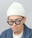Basiquenti アクリル ワッフル ニットワッチ / ニット帽 / ニットキャップ エー.エム.エス. 帽子 ニット帽・ビーニー ベージュ グリーン ブラ...