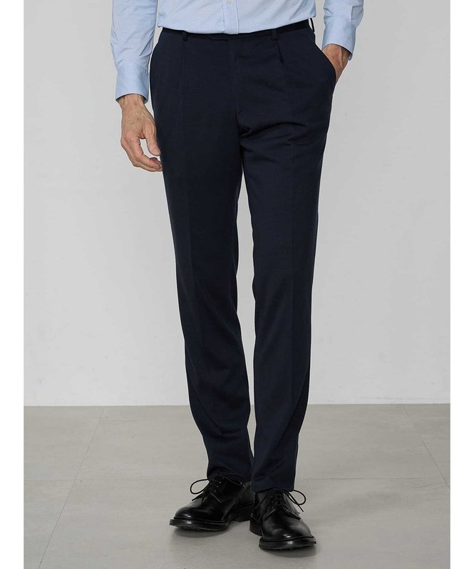 Aquascutum MEN Dress Jersey Set-Up Trousers ANAXL[^ pc XbNXEhXpc lCr[yz