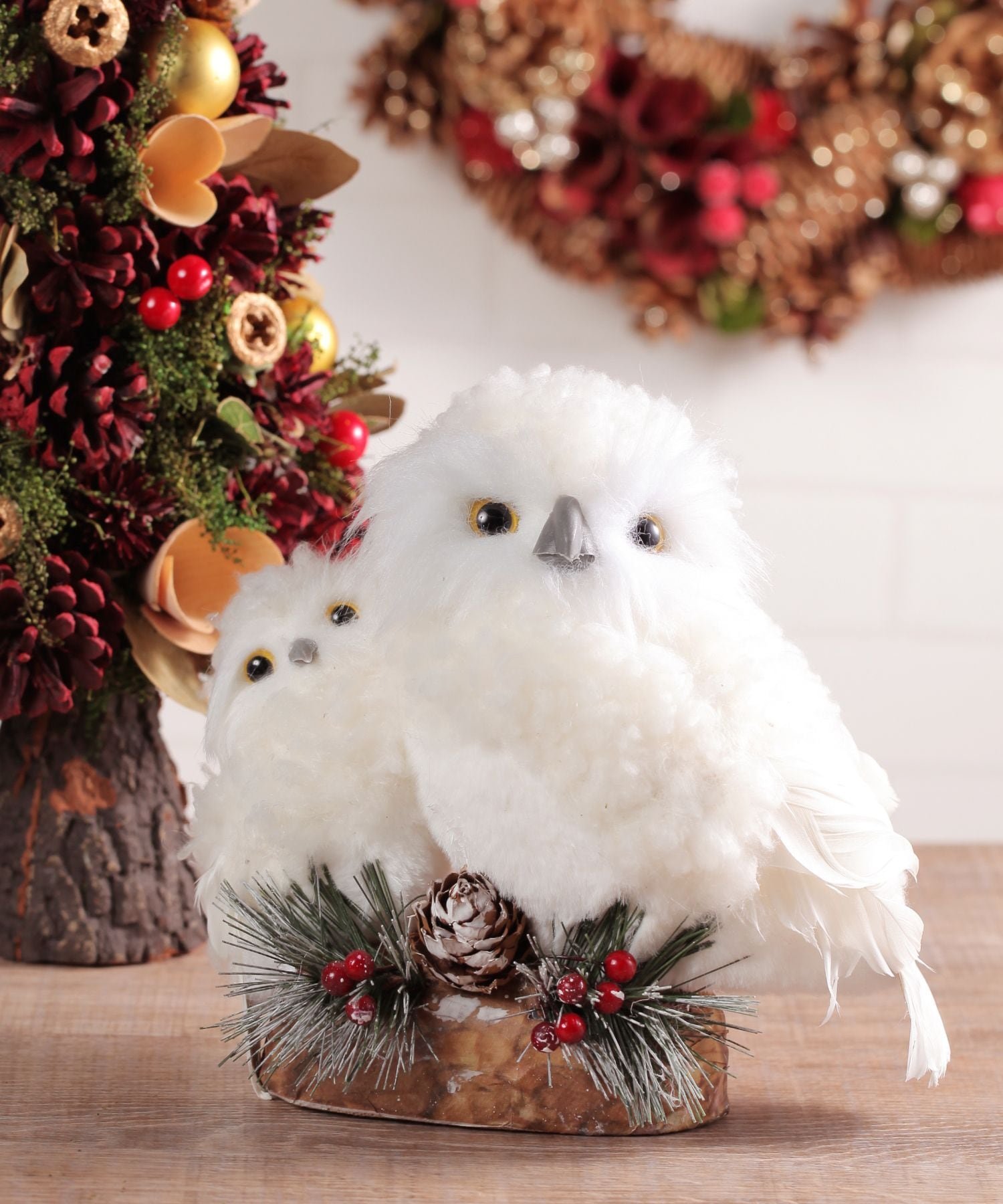 【SALE／30%OFF】studio CLIP フクロウ親子オブジェ L[CHRISTMAS 2024] スタディオクリップ インテリア・生活雑貨 オブジェ・置物・アート ホワイトのサムネイル