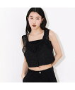 NOMINE ハンド刺繍ベスト ノミネ トップス その他のトップス ブラック【送料無料】