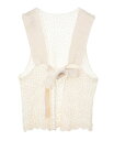 【SALE/20%OFF】Liesse 【enrica/エンリカ】ニットベストKNIT 225 リエス トップス ニット ベージュ ブラック【送料無料】