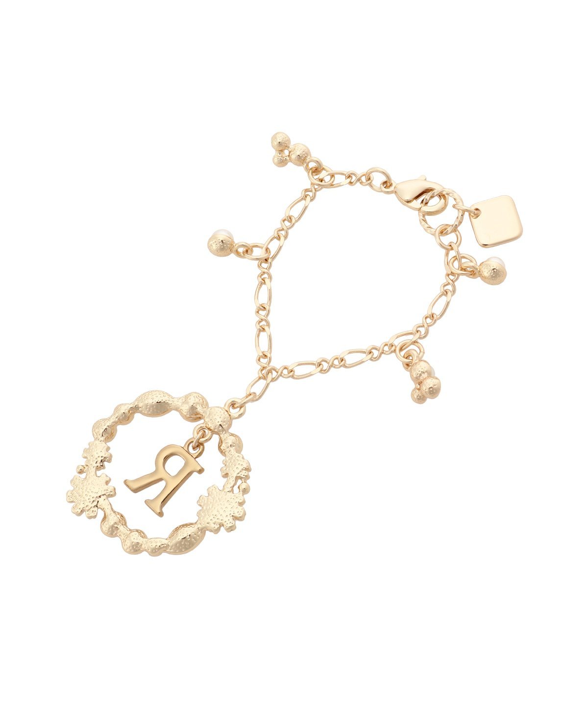 【SALE／30%OFF】& chouette フラワーサークルイニシャルチャームR アンドシュエッ...