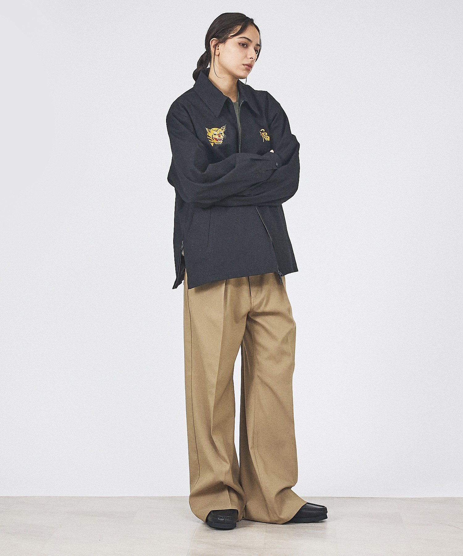 ABAHOUSE LASTWORD 【TAION / タイオン】NON DOWN REVERSIBLE VET BL アバハウス ジャケット・アウター ブルゾン・ジャンパー ホワイト ブラック【送料無料】