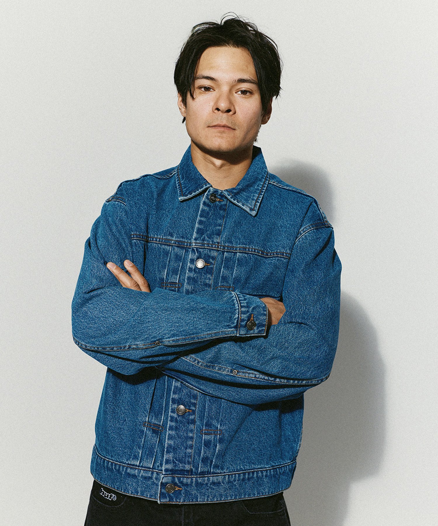 HUF 89 TRUCKER JACKET / HUF ハフ ジャケット ハフ ジャケット・アウター その他のジャケット・アウター ネイビー【送料無料】