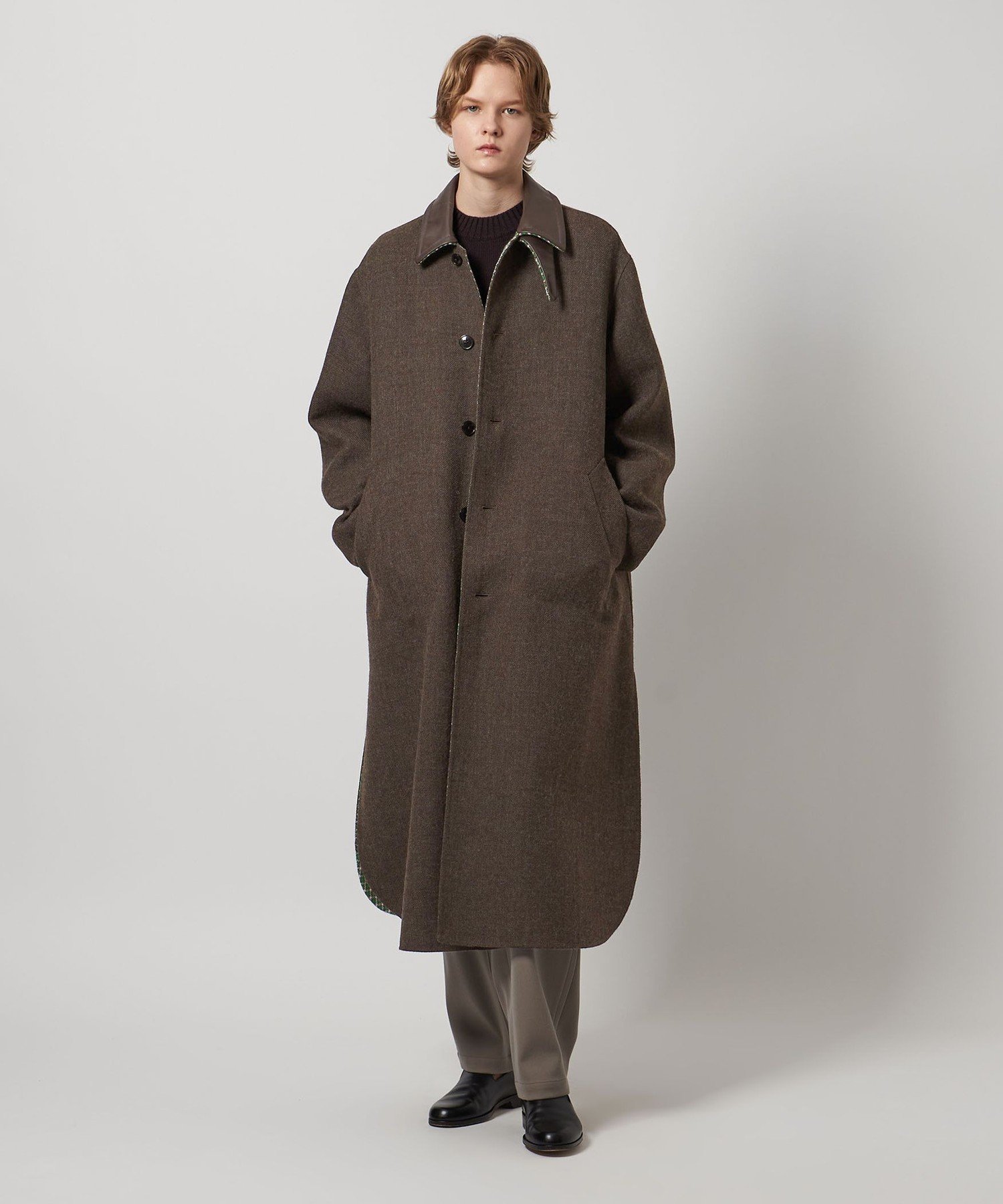 ＜LOEFF＞ガンクラブチェック リバーシブル コート ユナイテッドアローズ アウトレット ジャケット・アウター その他のジャケット・アウター