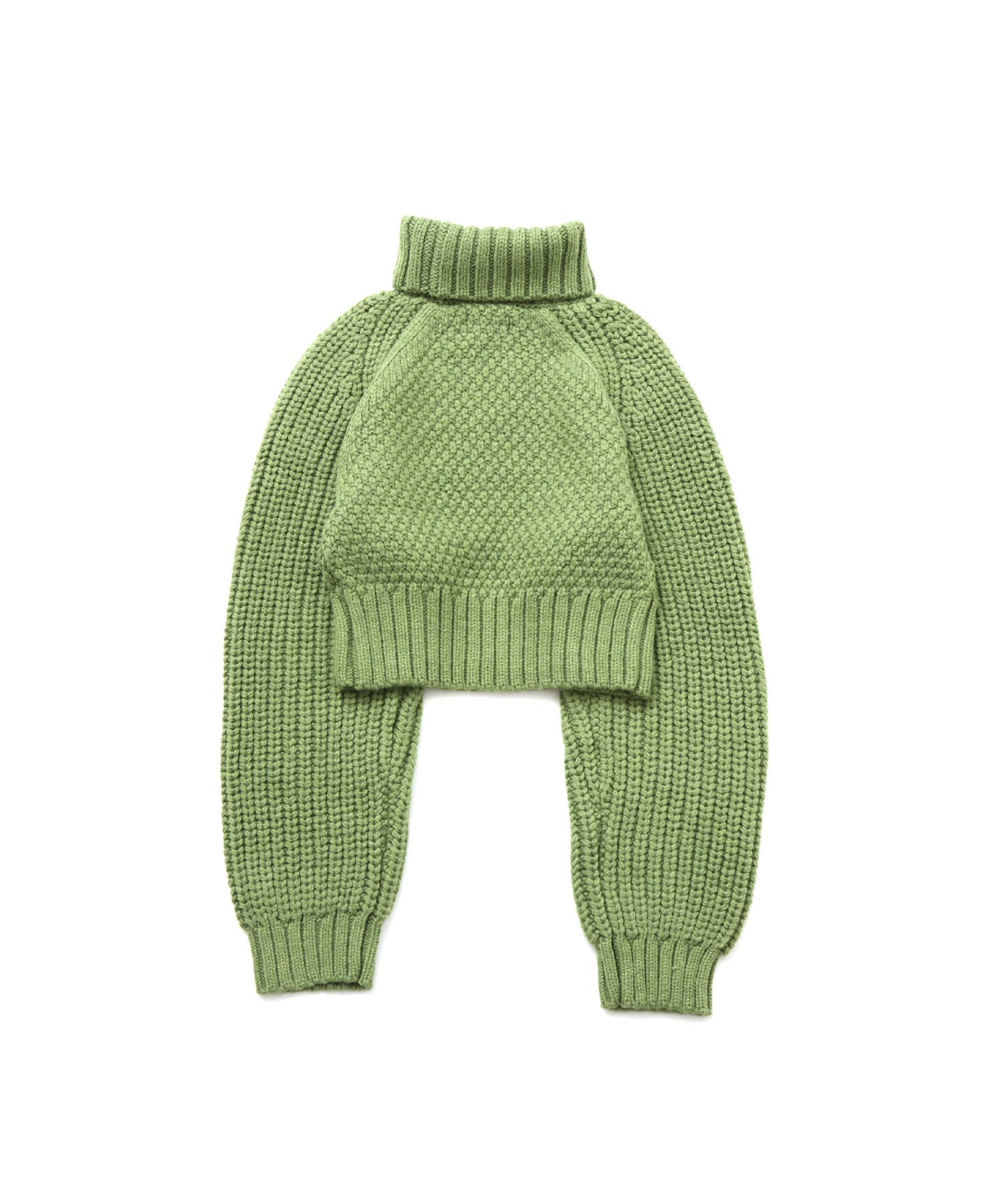 atmos pink atmos pink Slit Cable Knit Tops GREEN アトモス トップス ニット グリーン