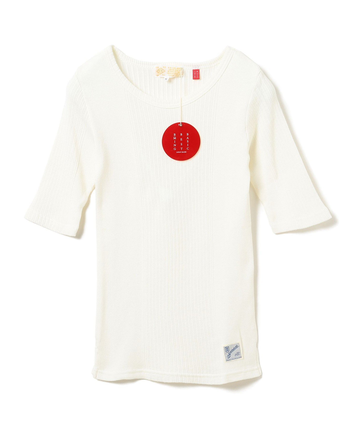 【SALE／60 OFF】B:MING by BEAMS saintete ビーミング by ビームス / BBB 別注テレコクルーTシャツ ビームス アウトレット トップス カットソー Tシャツ ホワイト ブラウン ネイビー