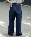 OUTDOOR PRODUCTS Usual Things ≪予約≫ULTデニムハイライズルーズ5PKT アウトドアプロダクツユージュアルシングス パンツ ジーンズ・デニムパンツ ネイビー ブルー グレー【送料無料】