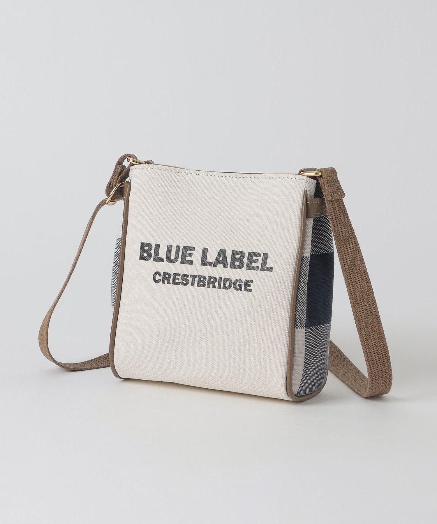 BLUE LABEL CRESTBRIDGE ロゴプリントミニショルダー ブルーレーベル / ブラックレーベル・クレストブリッジ バッグ その他のバッグ ブラック ホワイト