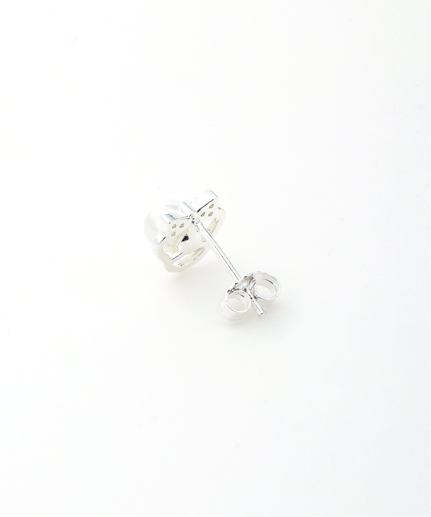 【SALE／14%OFF】Coo+i Coo+i/(W)パール&リボンピアス スレンダー アクセサリー・腕時計 ピアス シルバー