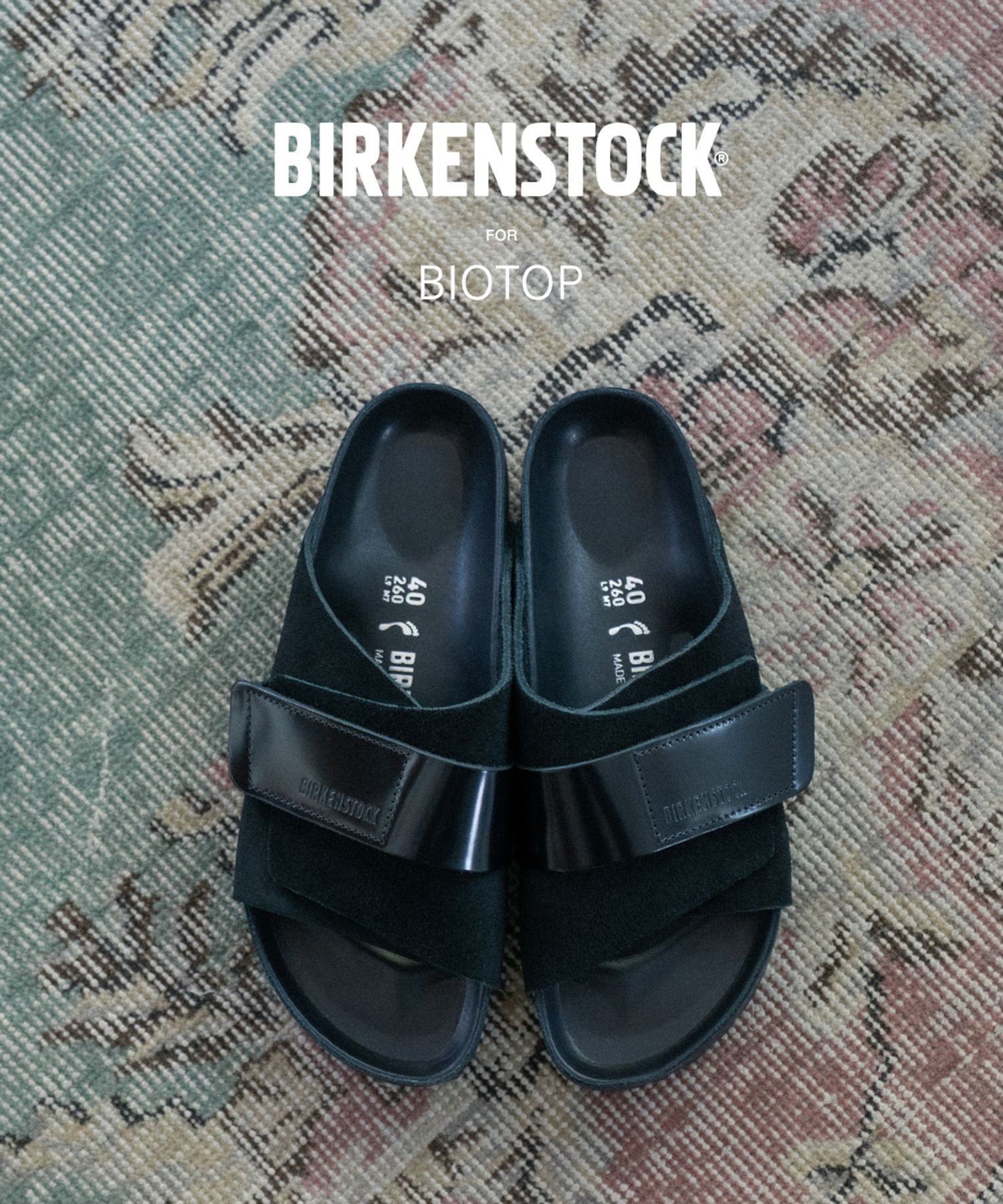 BIOTOP MEN【BIRKENSTOCK for BIOTOP】 KYOTO EXQ LEVE/LENA HS BLACK アダムエロペ シューズ・靴 サンダル ブラック【送料無料】 2