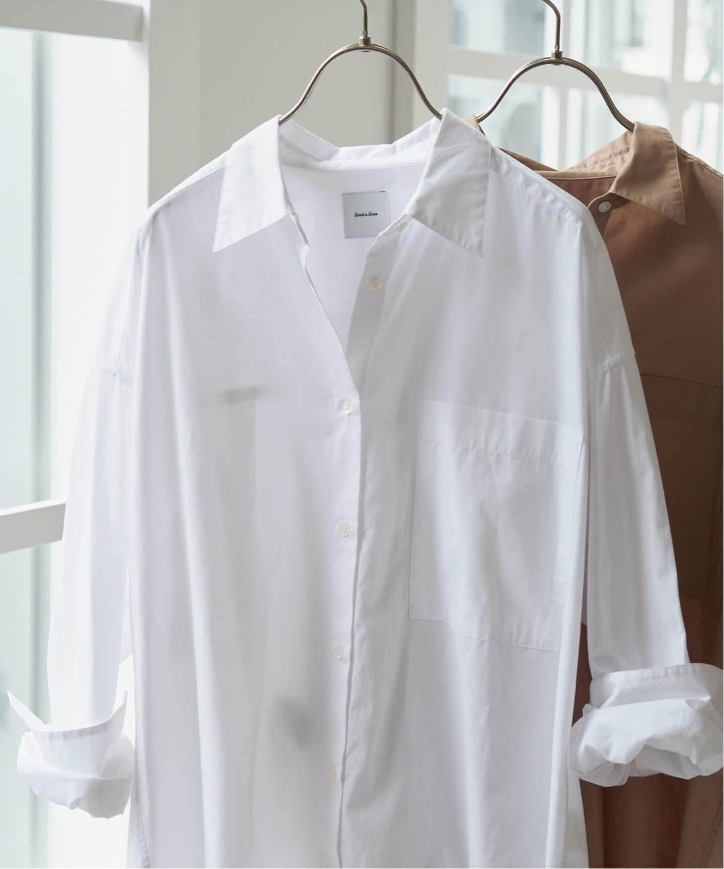 Spick & Span 《WEB限定カラー有り / 追加》50コットンオーバーシャツ スピックアンドスパン トップス シャツ・ブラウス カーキグリーン ブルー ワインレッド ホワイト