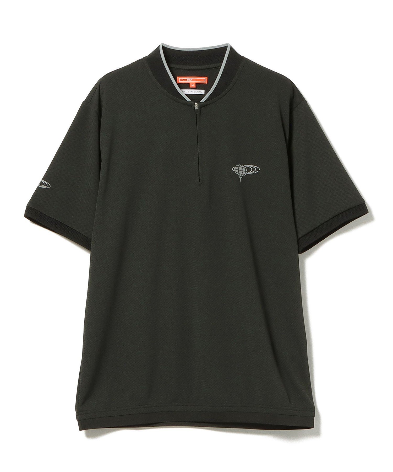 BEAMS GOLF ORANGE LABEL 【吸水速乾】【UVカット】BEAMS GOLF ORANGE LABEL / ブレードカラー ハーフジップ ニットポロシャツ ビームス ゴルフ トップス ポロシャツ ブラック ベージュ ネイビー【送料無料】