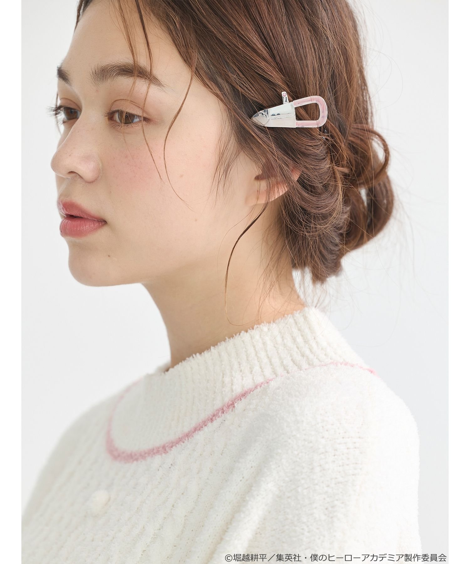earth music&ecology Japan Label ＜僕のヒーローアカデミア＞麗日お茶子 イメージ ヘアクリップセット アースミュージック&エコロジー ヘアアクセサリー その他のヘアアクセサリー シルバー