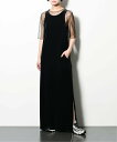 CITYSHOP 《予約》VELOUR AMESLI DRESS:ワンピース シティーショップ ワンピース・ドレス ワンピース ブラック【送料無料】